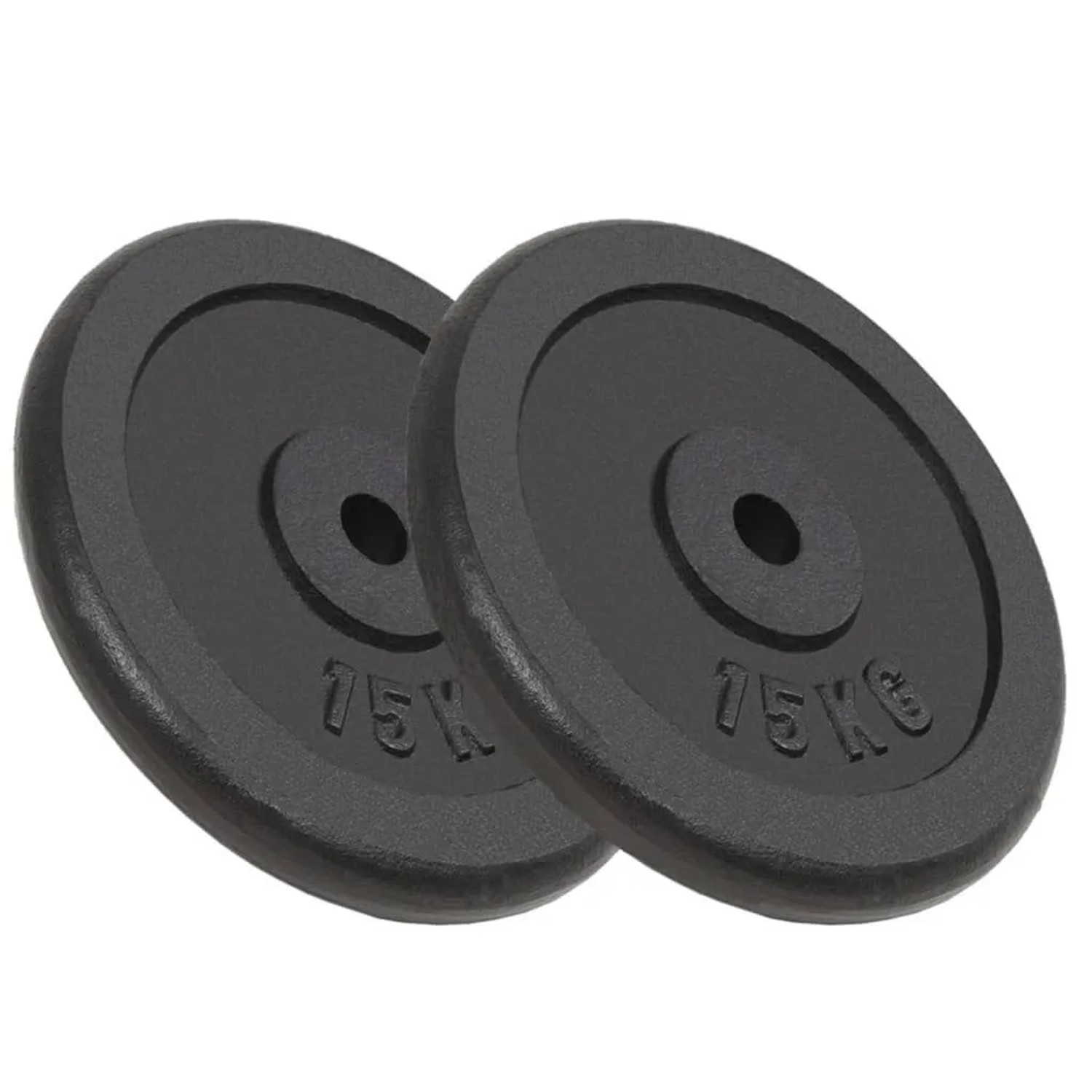 vidaXL Hantelscheiben 2 Stk 2x15 kg Gusseisen 91396