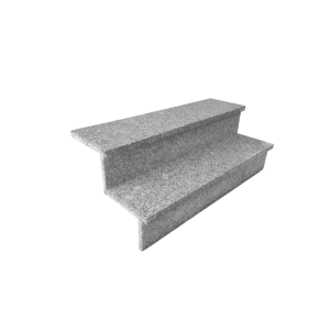 Pedras Salgadas Außentreppenbelag, geflammter Granit, 110cm breit, für max. 18cm Steigung.