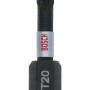 Bosch Impact Control Schrauberbit T20, 25mm, für hohe Drehmomente und lange Lebensdauer.