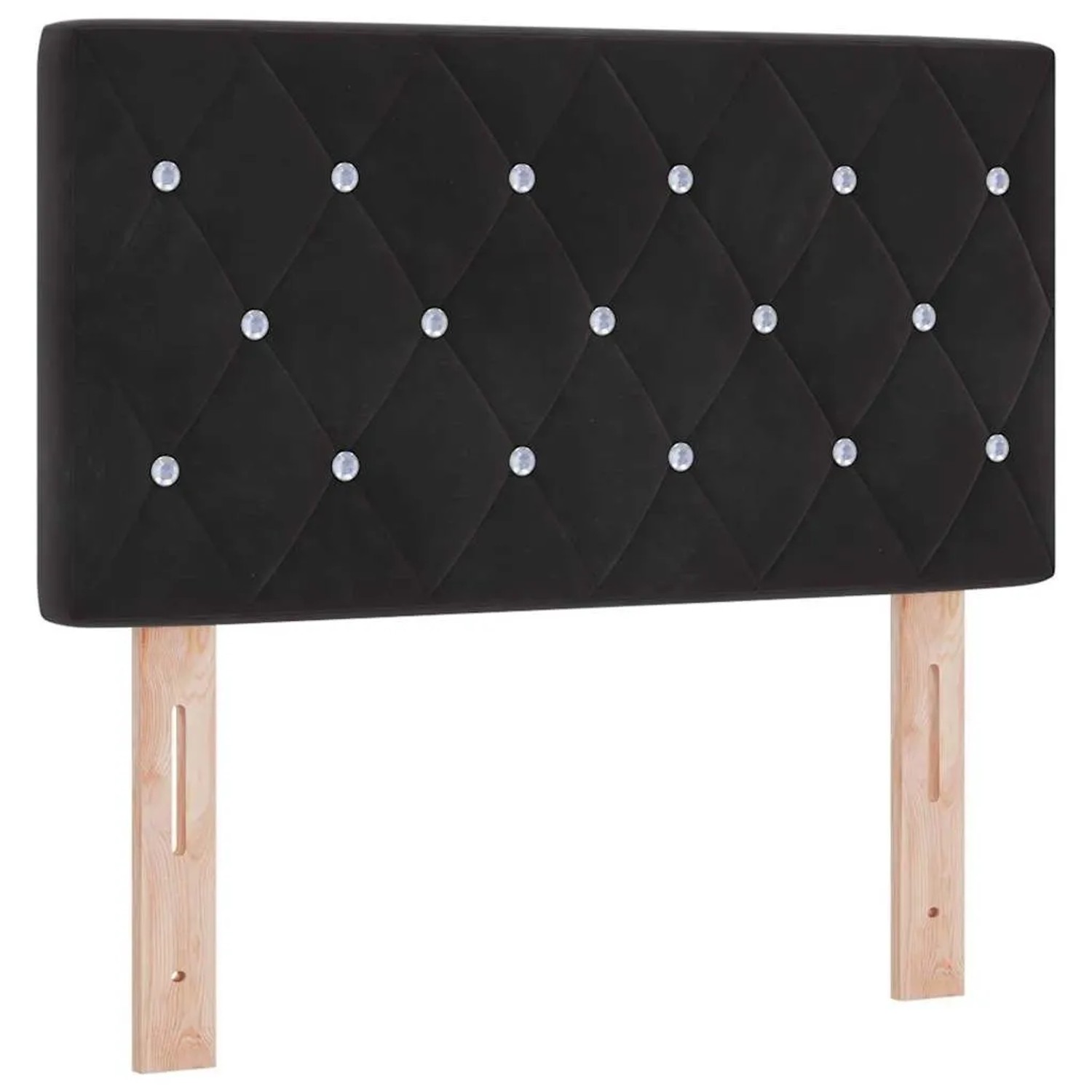 vidaXL LED Kopfteil mit LED-Lichtleisten Schwarz 80 cm Polyester 3338043