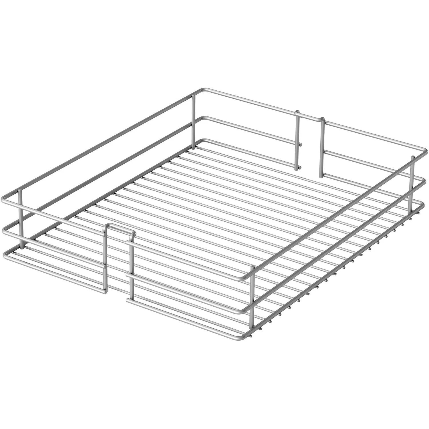 Vauth-Sagel Drahtkorb Tall Larders Korpusbreite 400 mm Stahl Silber 3er-Set