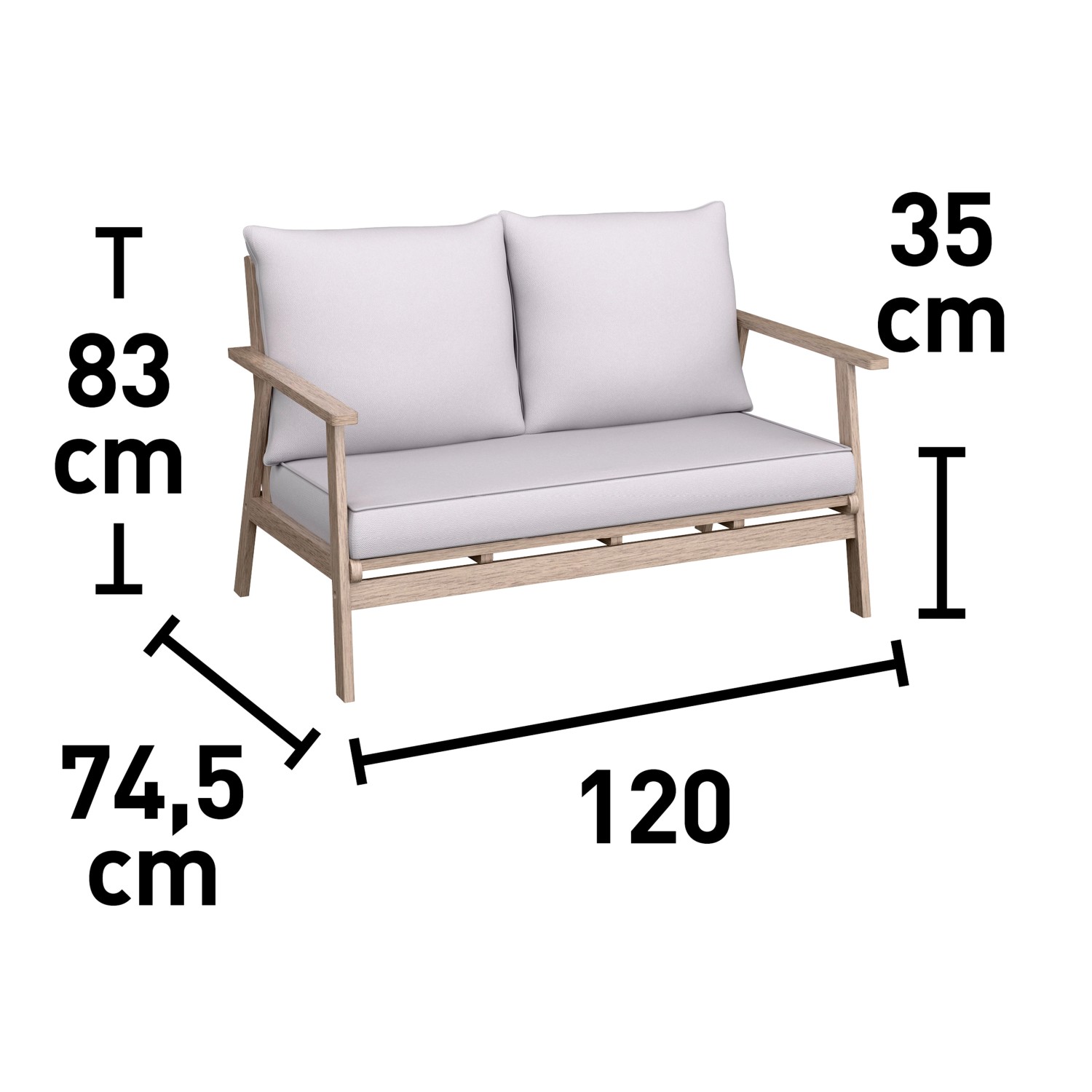 Loungegruppe Woodsboro 4-teilig FSC® Akazienholz Weiß-Geölt Beige_12