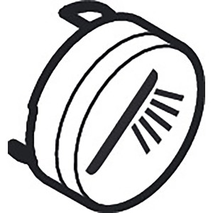 Hansgrohe Symbol Handbrause, edelmatt, Ersatzteil für Dusche.