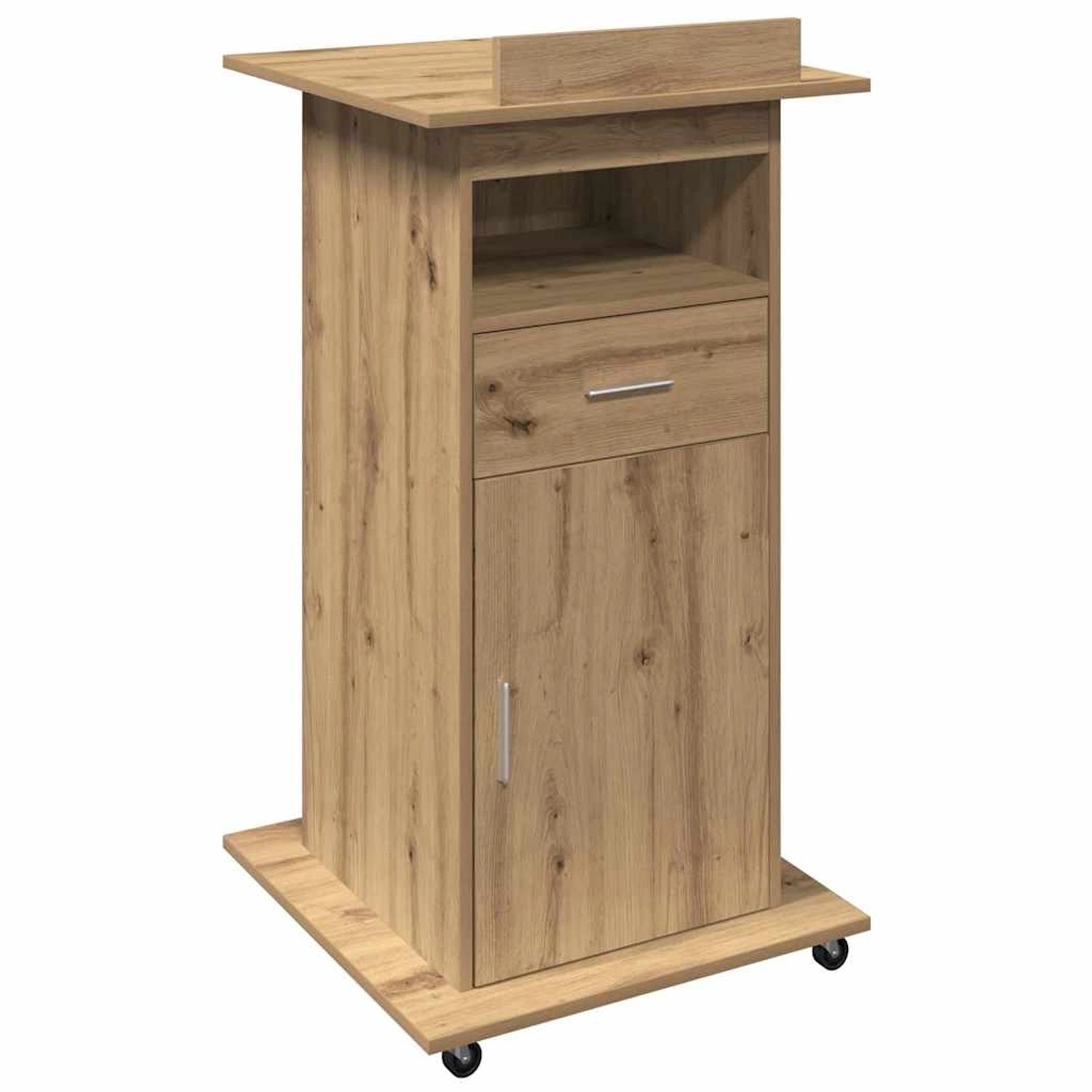 vidaXL Podium mit Regal Artisan-Eiche 55 x 55 x 107 cm Holzwerkstoff 862298 günstig online kaufen