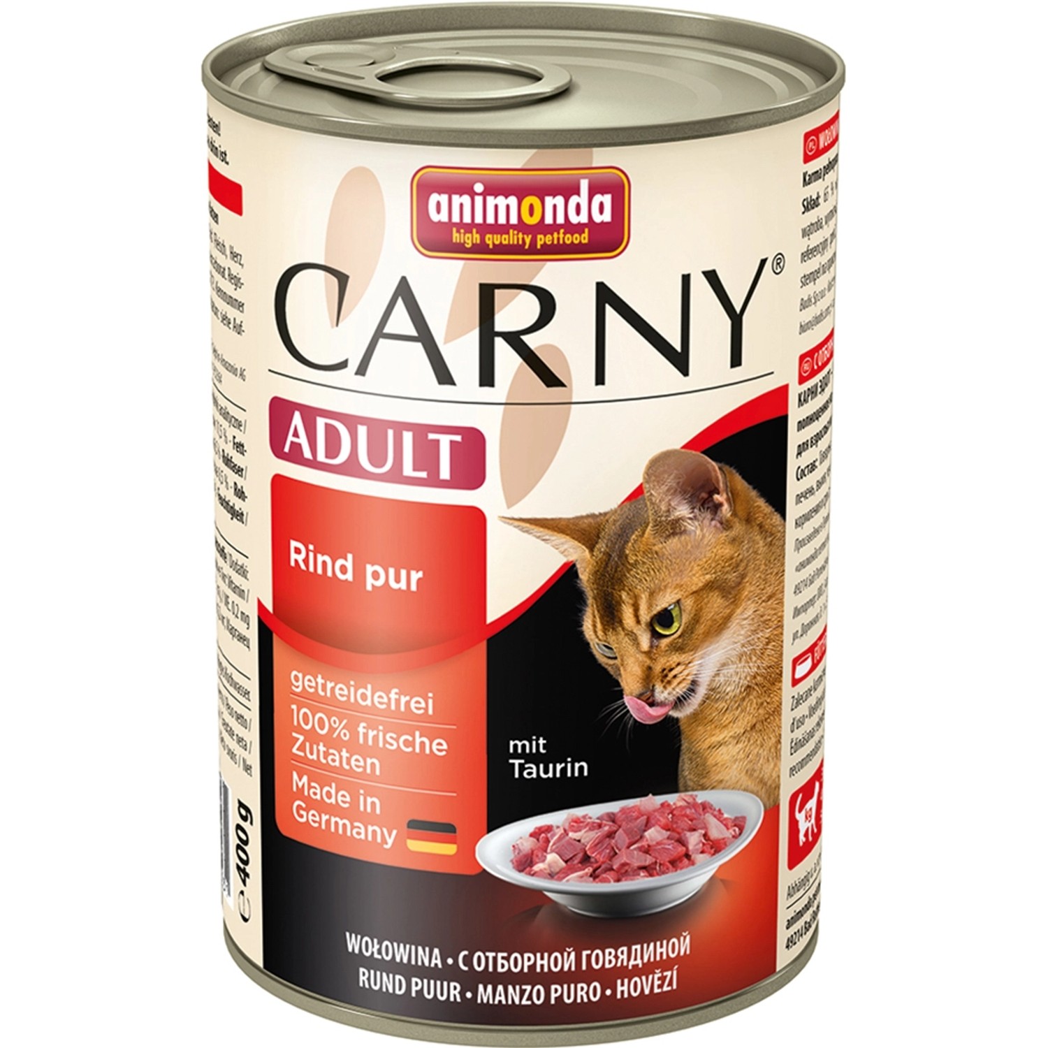 Carny Katzen-Nassfutter Adult Rind Pur 400 g