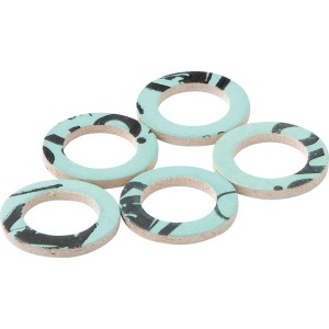 Fünf KÖRO HD-Dichtungsringe, 11x18x2 mm, für Trinkwasser-Überwurfmuttern.