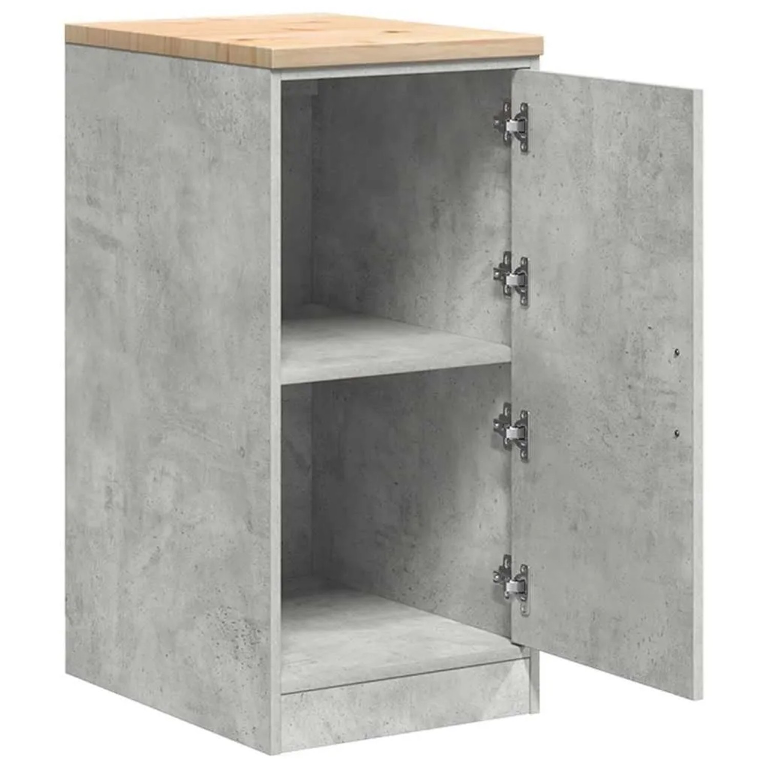 vidaXL Garagen-Aufbewahrungsschrank Betongrau Massivholz Kiefer 860565_5