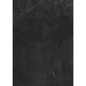 Wandabschlussleiste Plus in Schwarzschiefer-Optik für Arbeitsplatten, 410x3 cm.