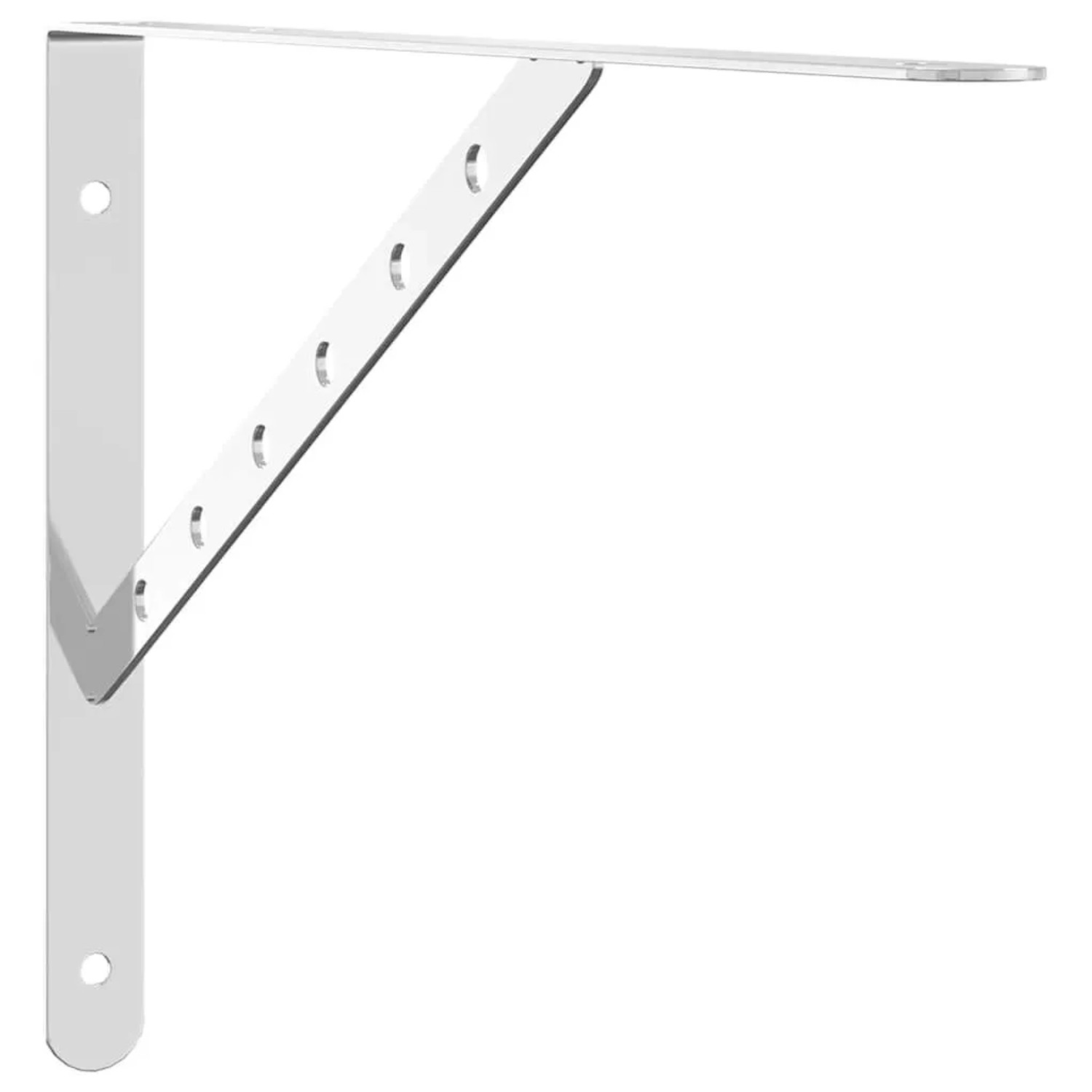 vidaXL Regalträger 4 Stk 40x2,5x25 cm Silbern Edelstahl 30300