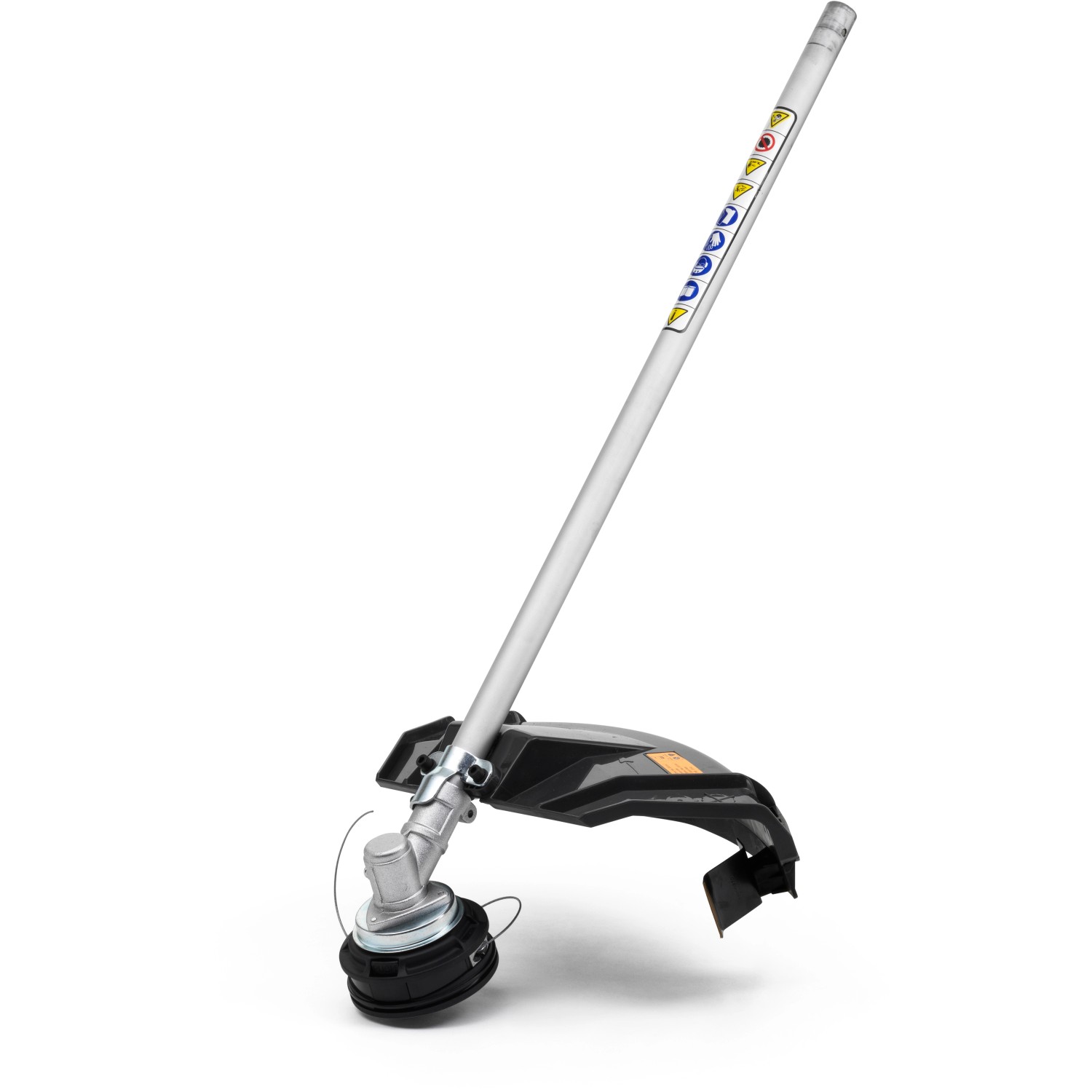 Stiga MT 330 Benzin-Multitool mit Rasentrimmer-Aufsatz und Doppelfadenspule.