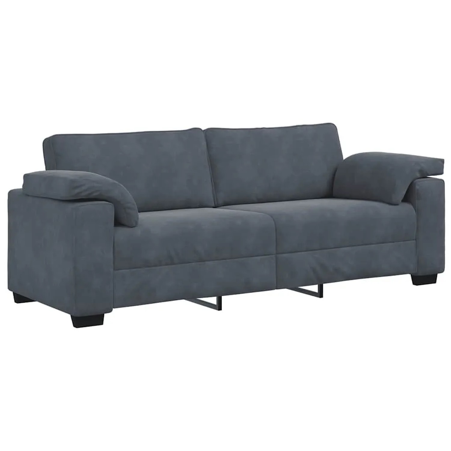 vidaXL 3-Sitzer-Sofa Dunkelgrau 178 cm Samt 4105278 günstig online kaufen