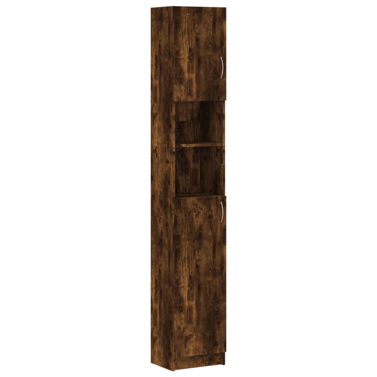 vidaXL Badezimmerschrank Räuchereiche 32x25,5x190 cm Holzwerkstoff günstig online kaufen