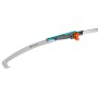 Gardena combisystem Gartensäge 300 PP gebogen mit Räumhaken und Teleskopstiel-Adapter.