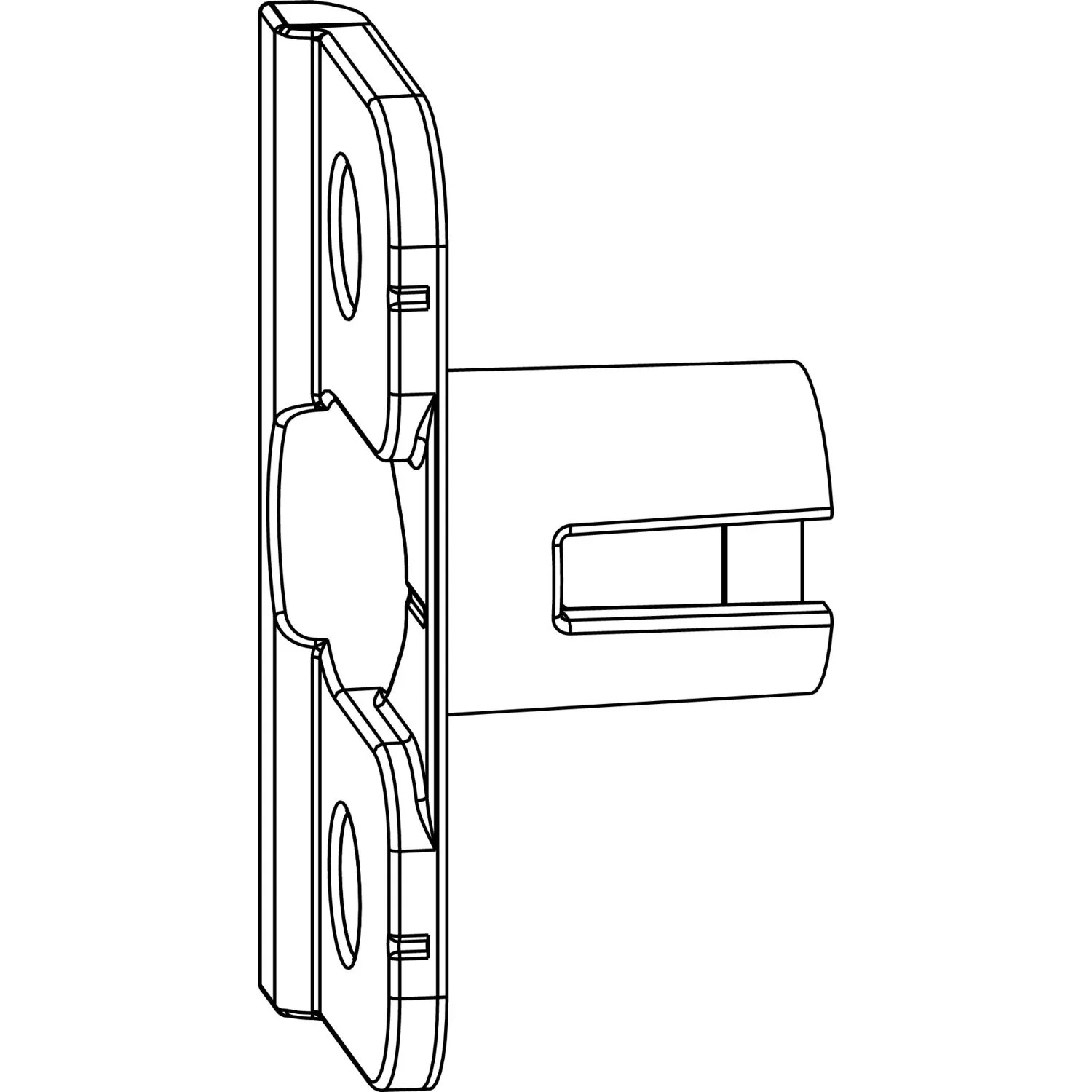 Maco Anpressverschluss Einbohrbar Rahmenteil Eurofalz 30mm 13 V