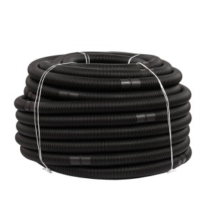 Schwarzer Evolution Solarschlauch, 15m, Ø38mm, für Wärmepumpe und Solarabsorber Pool.
