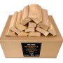 PINI Brennholz Buche 10 kg ohne Rinde in Karton, ca. 25 cm Scheite für Grill, Kamin, Pizzaofen.