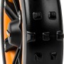 Worx Spike Rad für Landroid Mähroboter: Schwarzes Rad mit Spikes und orangefarbener Felge.