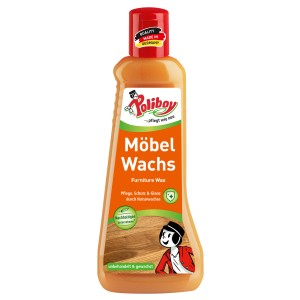Poliboy Möbel Wachs 200ml für Holzmöbel: Pflege, Schutz und Glanz. Flasche aus Recyclat.