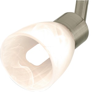 Detailaufnahme: LED-Spot Chiusa, 4er, Nickel matt, warmweißes Licht.