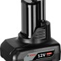 Bosch Professional Akkupack GBA 12 V/6 Ah für Elektrowerkzeuge, schwarz.