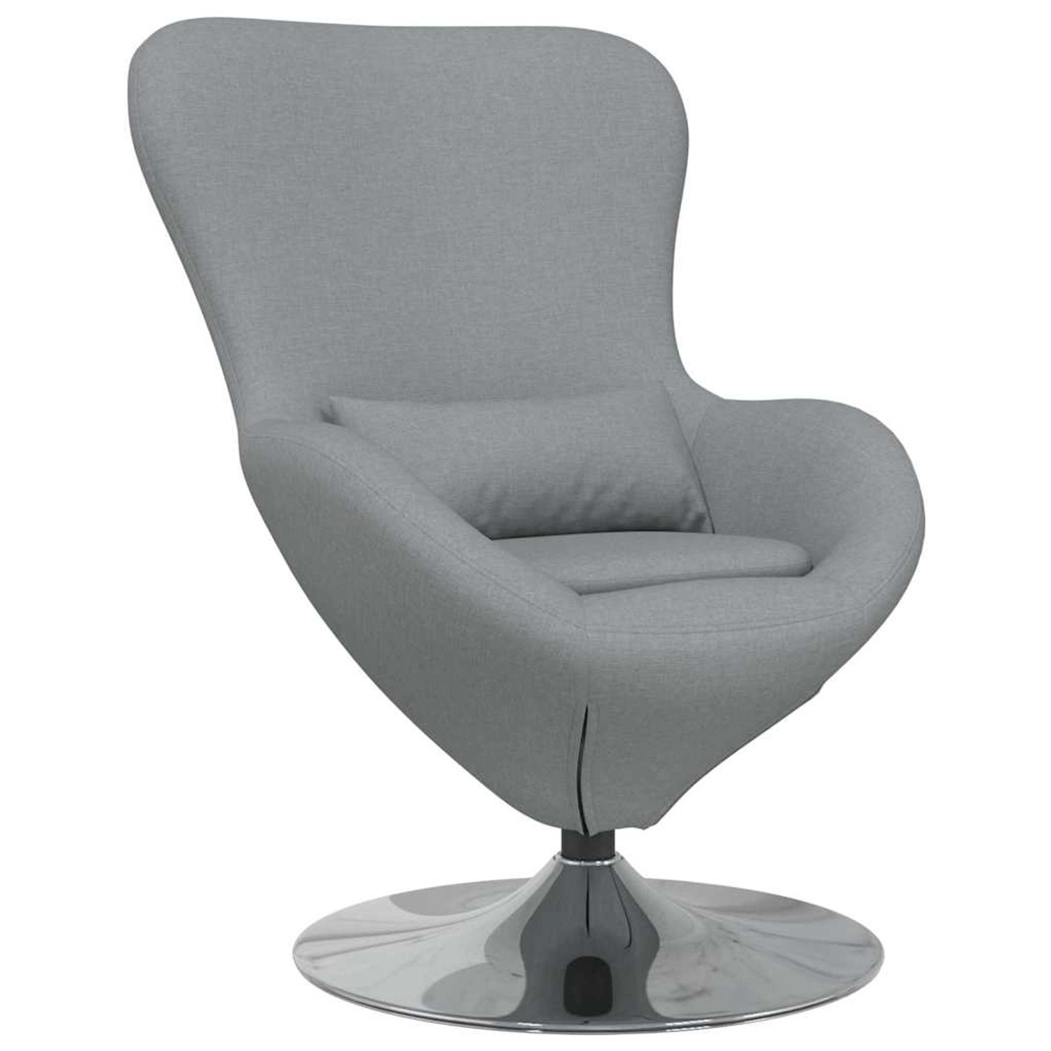 vidaXL Eiersessel Hellgrau 63 x 73 x 90 cm Stoff 42002736 günstig online kaufen