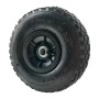 Schwarzes TRUTZHOLM Sackkarrenrad 260x85mm mit Luftreifen und Kunststofffelge.