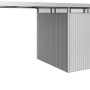Biohort Seitendach Größe L, Silber-Metallic, für HighLine H3 Gerätehaus. Zusätzliche, überdachte Abstellfläche.