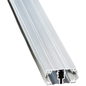 Alu-Verbindungsprofil, 16 mm stark, 3,5 m lang, für Kunststoffbedachung.