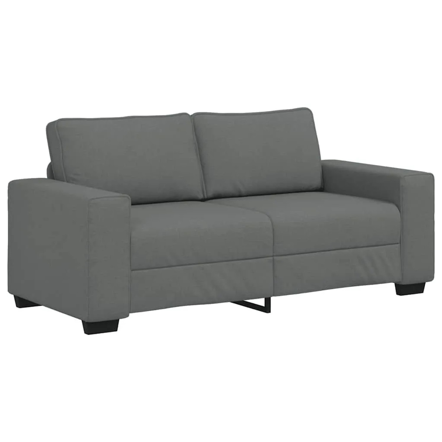 vidaXL 2-Sitzer-Sofa Dunkelgrau 140 cm Stoff 4105167 günstig online kaufen