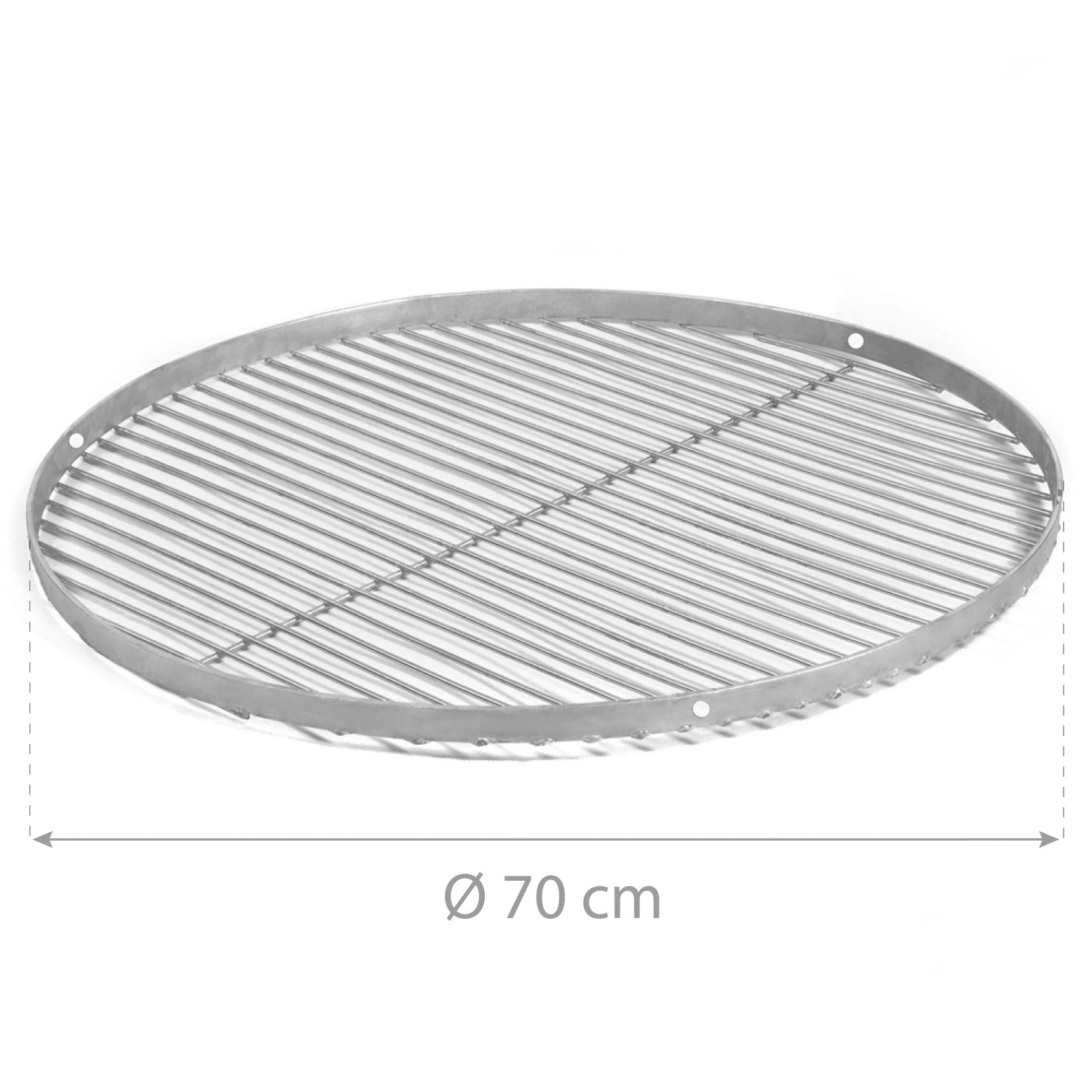 CookKing Grillrost aus Stahl, Ø 70 cm, Zubehör für Schwenkgrill.