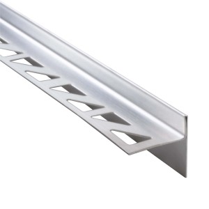 Dalsys Gefällekeil, 200cm, Edelstahl silber, für barrierefreie Dusche. Fliesenschiene für optimalen Wasserablauf.