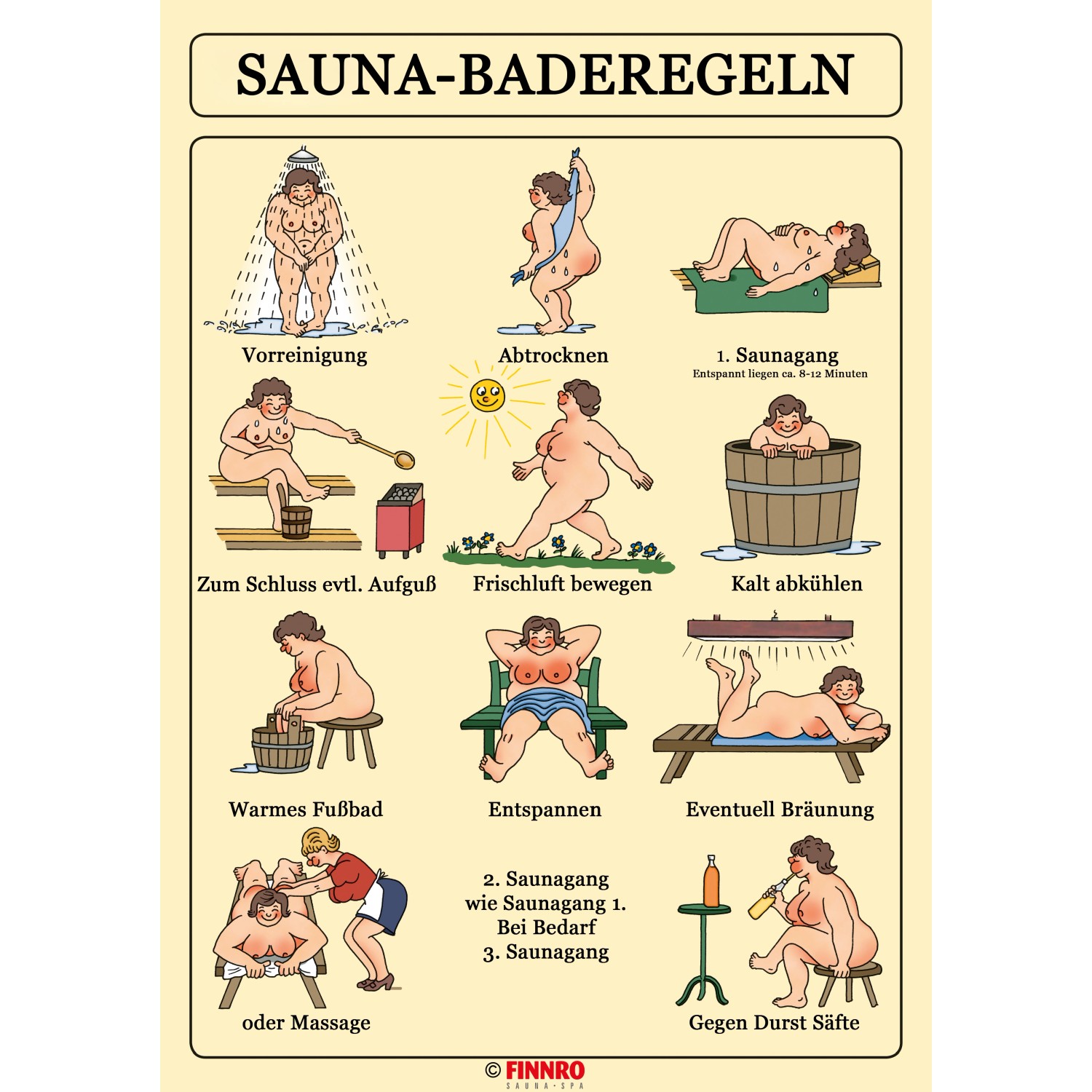 Eilo Sauna-Baderegeltafel - Damen günstig online kaufen