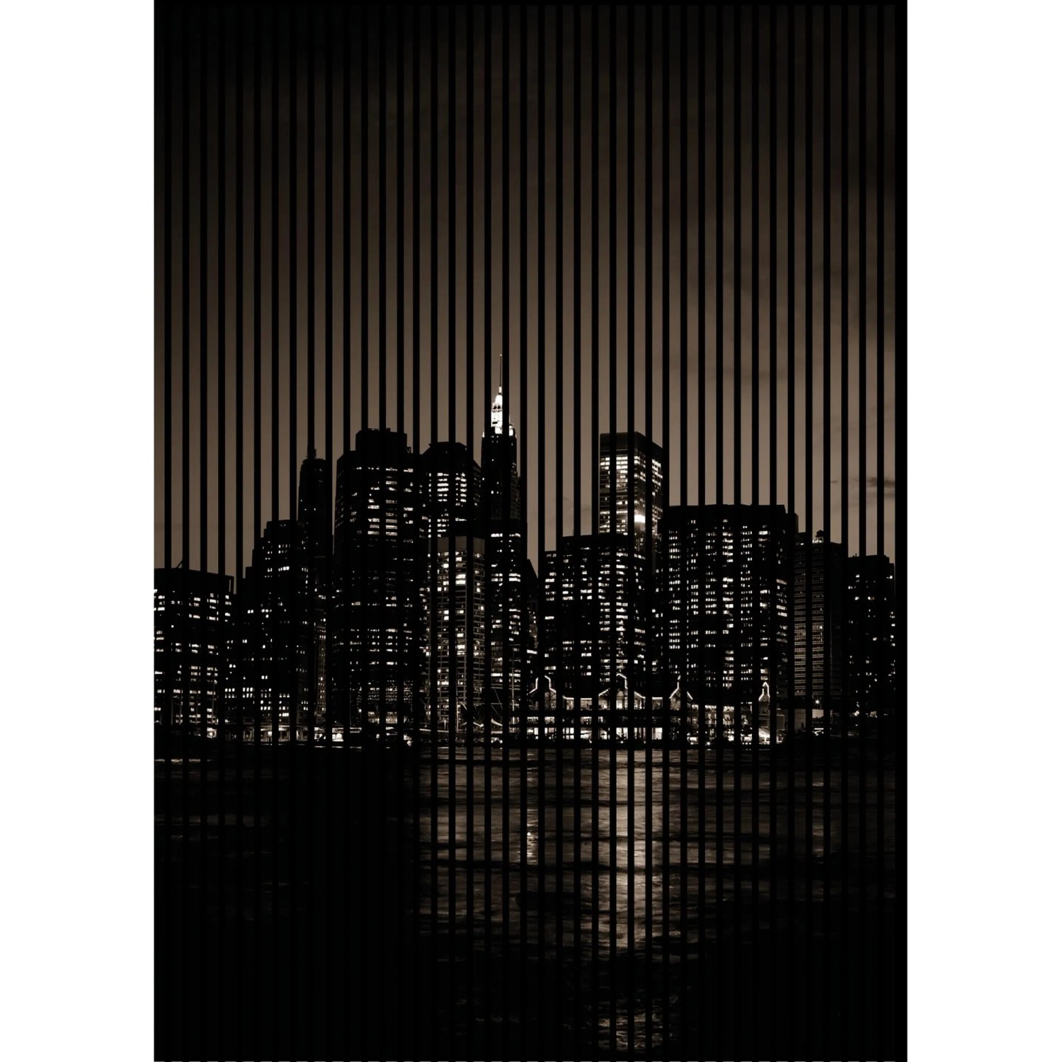 FN Acustico Akustikplatte New York 2 PET u. MDF Foliert 1.693 x 19 x 2.400 mm