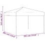 Faltbares Partyzelt, creme, 3x3 m. Ideal für Gartenpartys und Veranstaltungen im Freien.