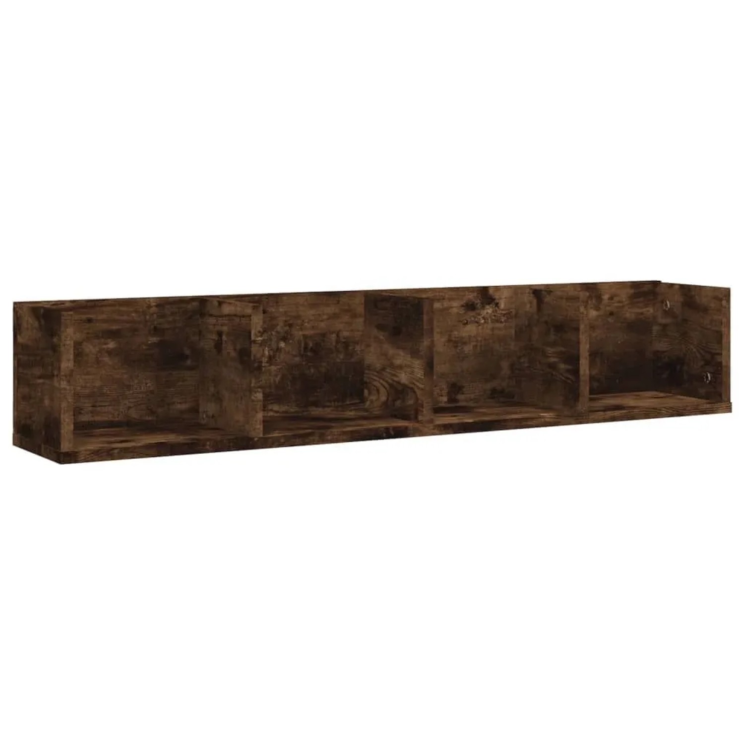 vidaXL CD-Wandregal Räuchereiche 100x18x18 cm Holzwerkstoff 826617