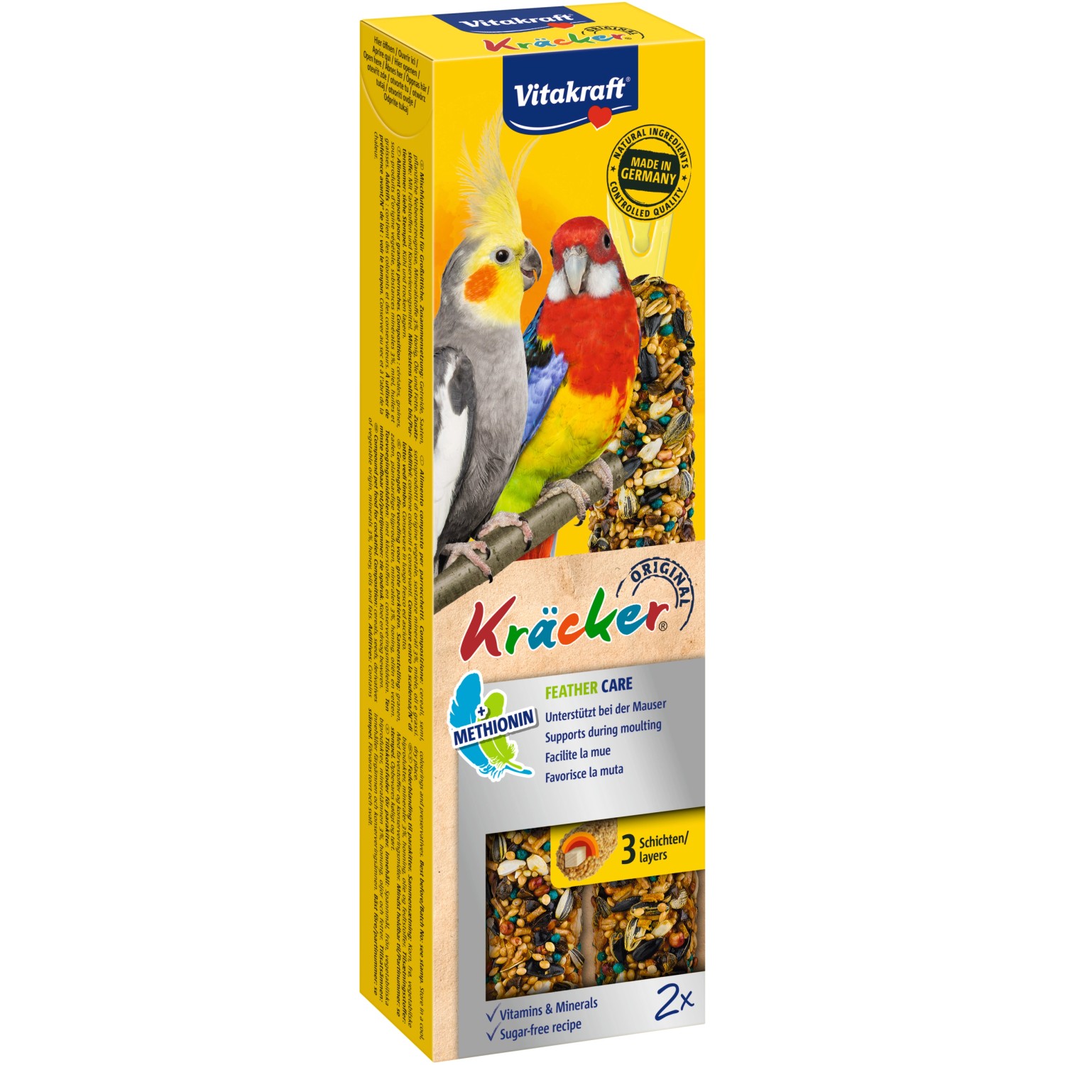 Vitakraft Kräcker® Feather Care für Großsittiche 2 Stück