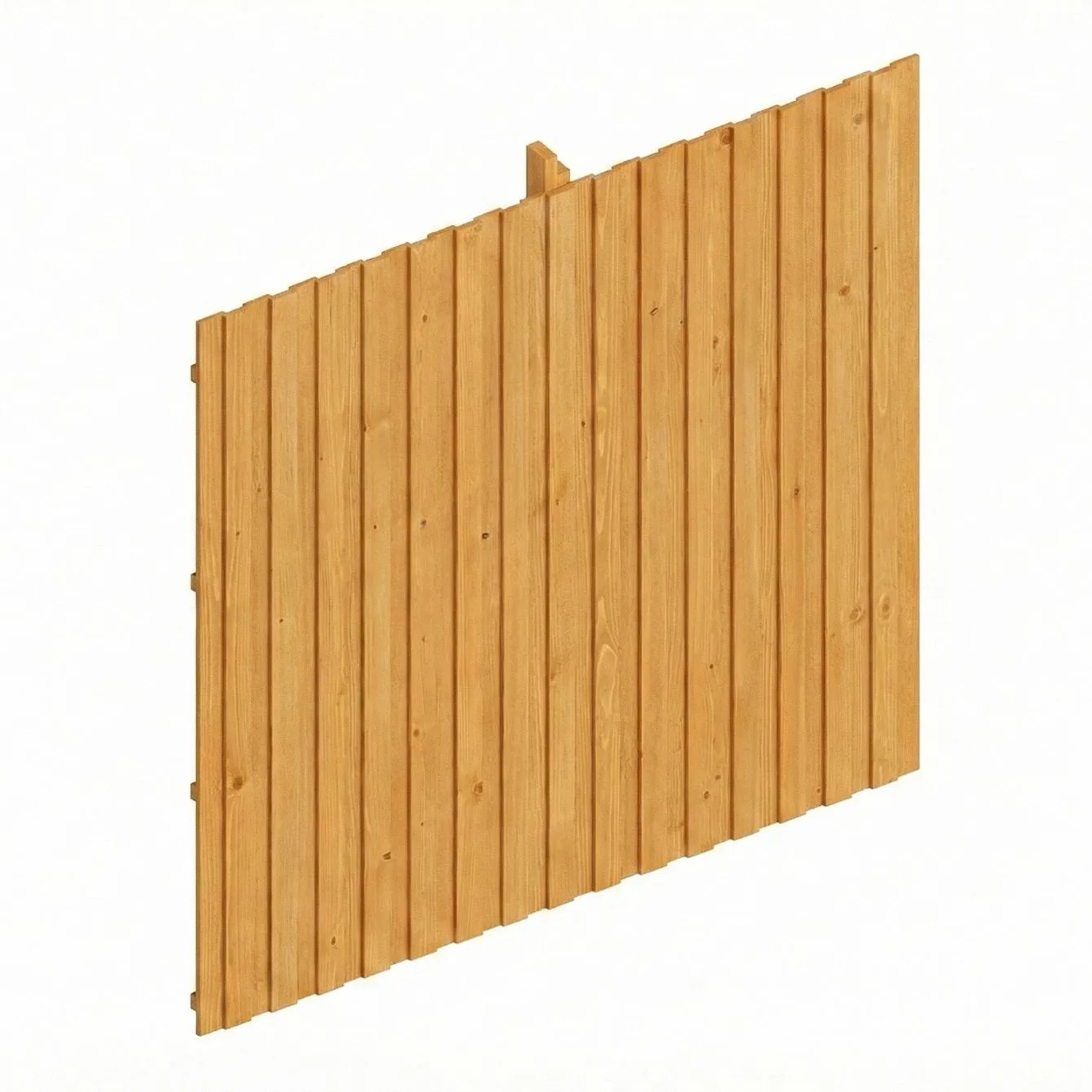 Skan Holz Rückwand Deckelschalung aus Fichte 362 cm x 330 cm in Eiche Hell