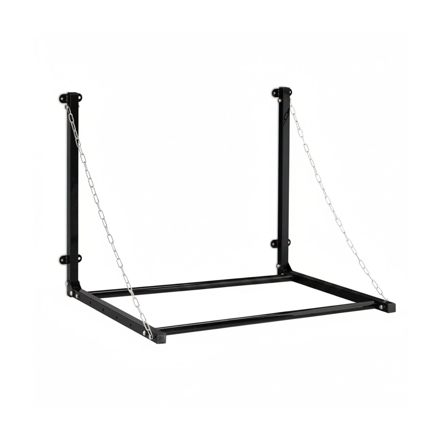 Relaxdays Reifenregal Stahl Schwarz Wandmontage Teleskopstangen Klappbar 70,5 cm x 73 cm 7,4 kg