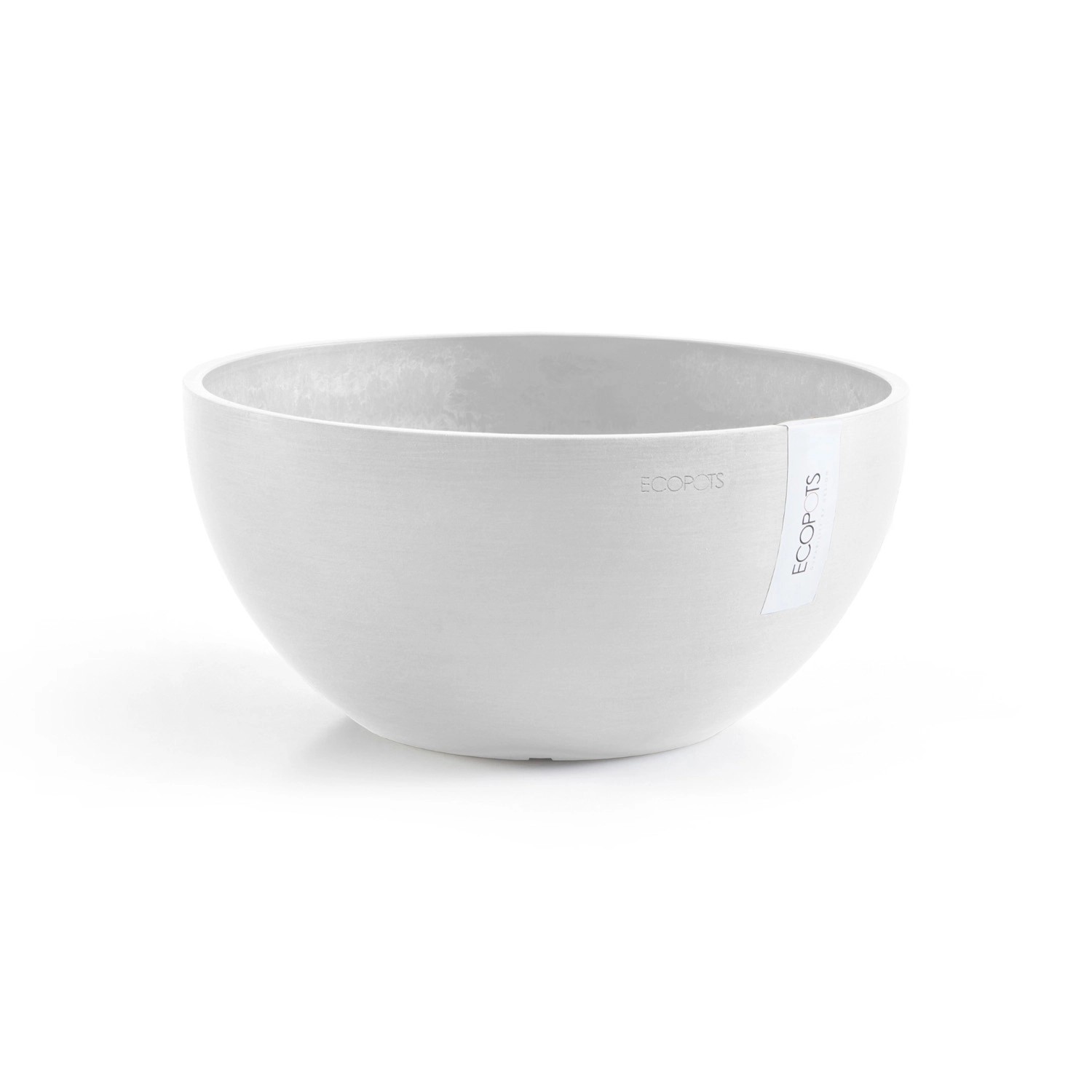 Ecopots Pflanztopf Brussels Weiß 35 cm x 16,5 cm günstig online kaufen