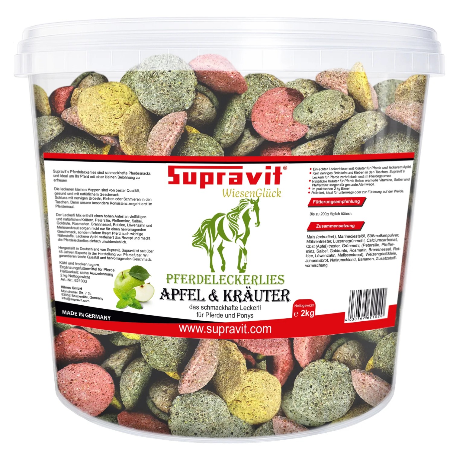 Supravit Pferde Leckerlies Apfel und Kräuter