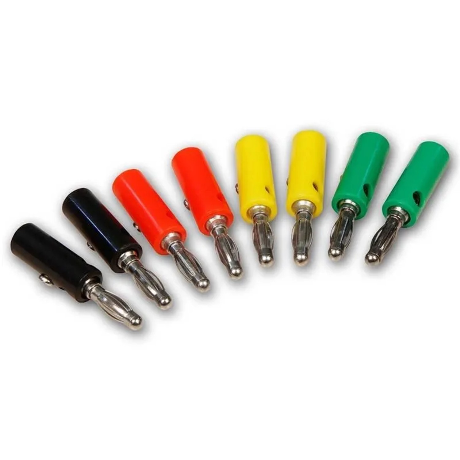 McPower Bananenstecker-Set 4mm 4 Farben 8-teilig