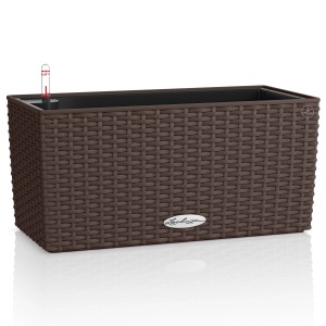 Lechuza Balconera Cottage 40, Mokka, Pflanzgefäß mit Bewässerungssystem für Balkon & Garten.