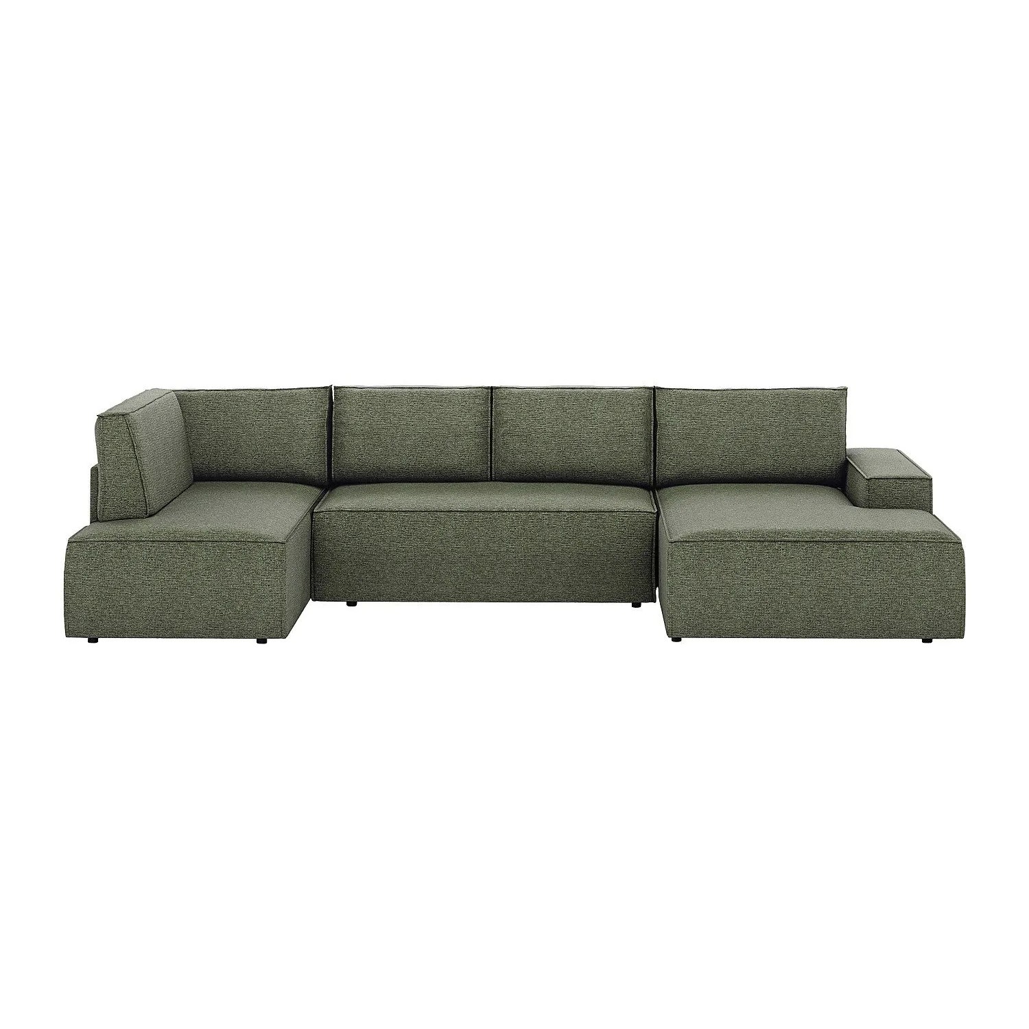 Vente-unique Schlafsofa Amelia Grün 349 cm