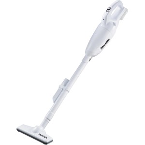 Weißer Makita Akku-Staubsauger CL108FDZW (Solo) für 12V, ideal für die Reinigung.