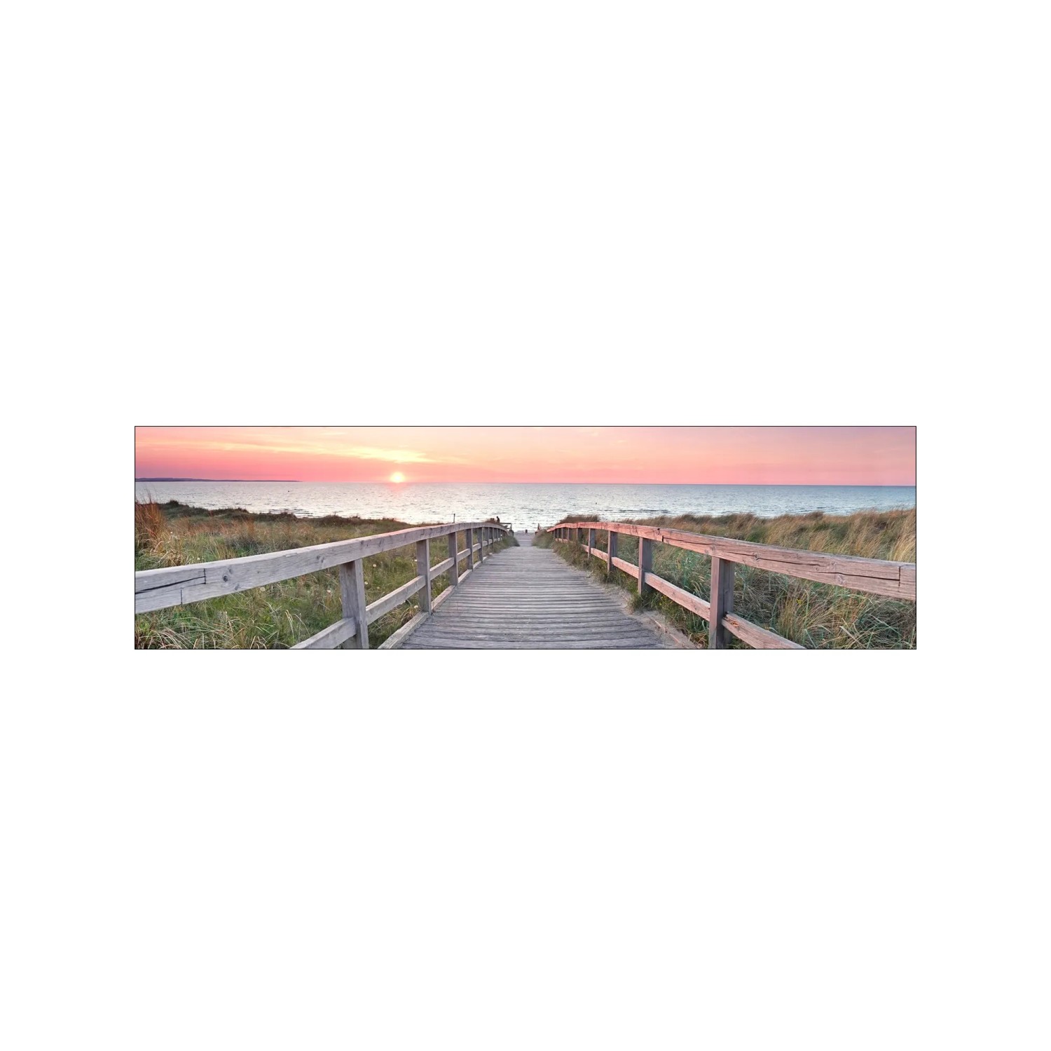 MySpotti Küchenrückwand Profix Cucina Ostseestrand 210 x 60 cm Pink