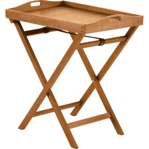 Rechteckiger, brauner Klapptisch Greenville (70x45cm) aus Holz für den Garten oder Balkon.