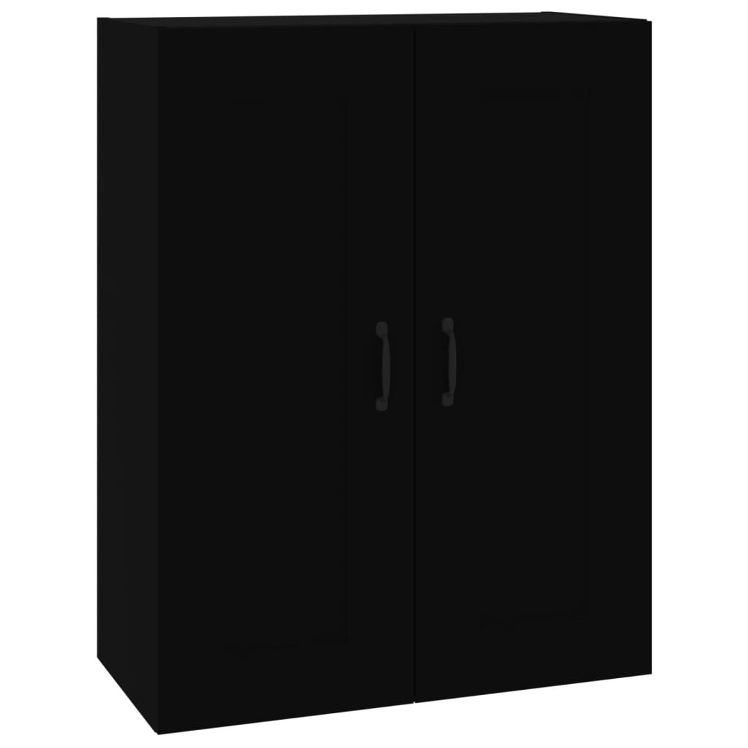 vidaXL Hängeschrank Schwarz 69,5x32,5x90 cm 812304