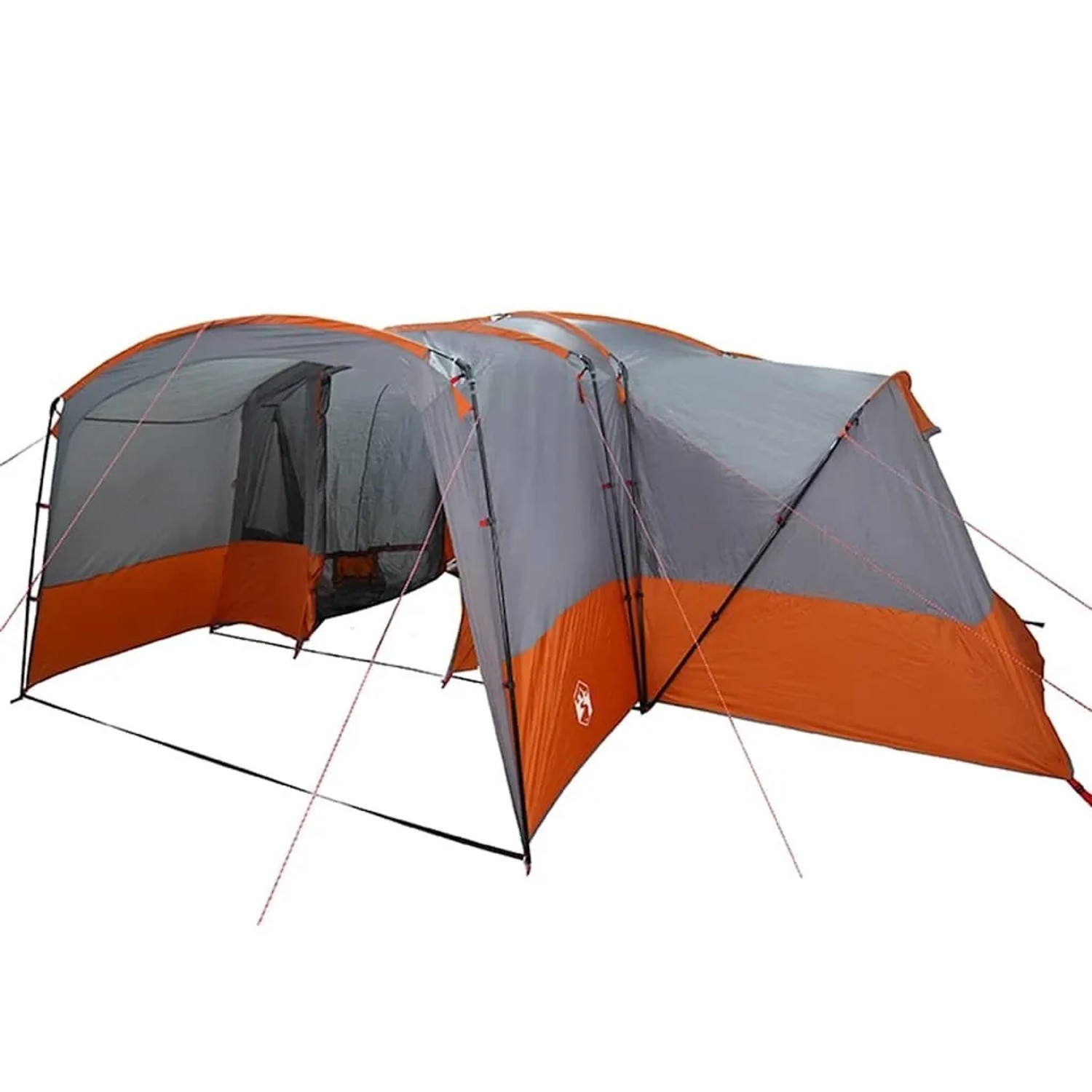 vidaXL Familienzelt mit Dach Grau und Orange 760 x 645 x 230 cm 42004061