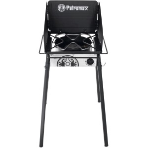 Petromax Gastisch ge45-s Einzelbrenner (45cm) für Gusseisen und Feuertöpfe.