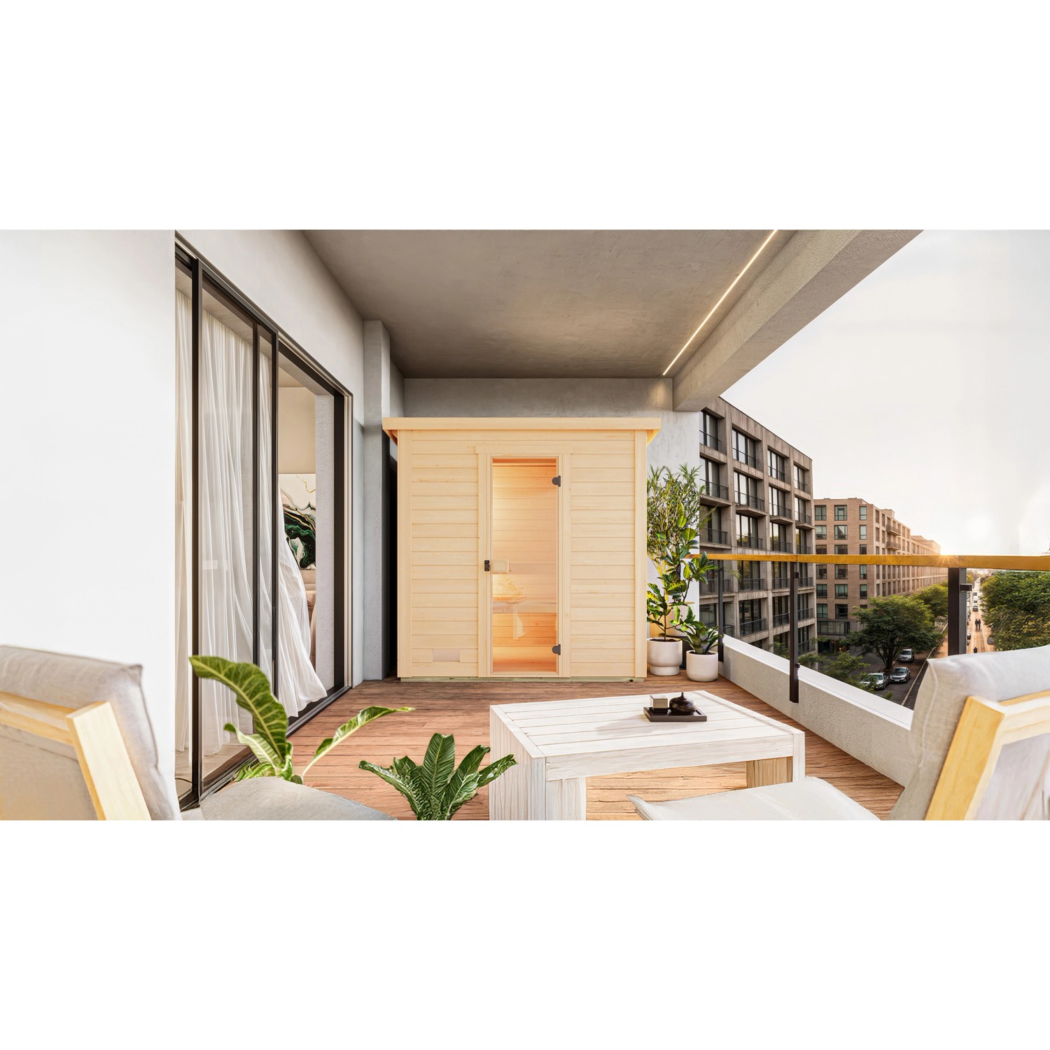 Weka Saunahaus Kaapi 1 Kompakt-Ofen Natur_2